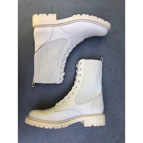 Sam Edelman Womens Lydell Combat Boot 5 Modern Ivory Size 10 - Picture 7 of 8